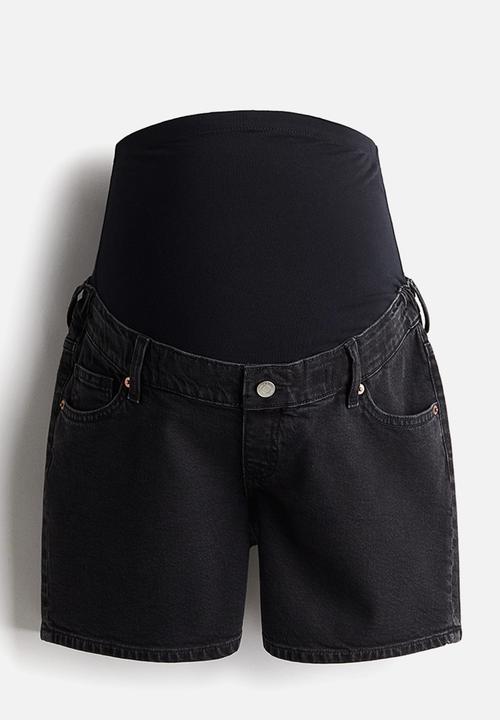 H&M - Mama denim shorts - dark grey 