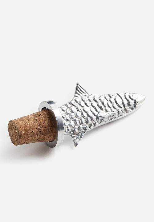 H&M - Fish-shaped bottle stopper - silver
