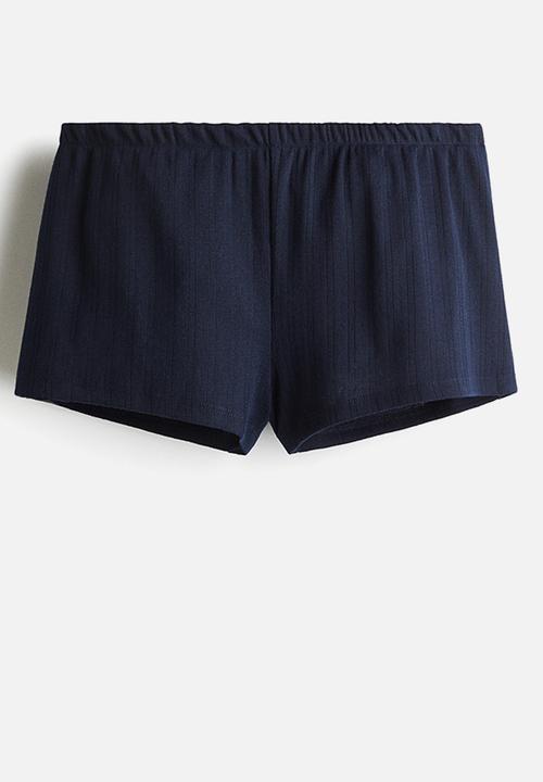 H&M - Jersey pull-on shorts - navy blue