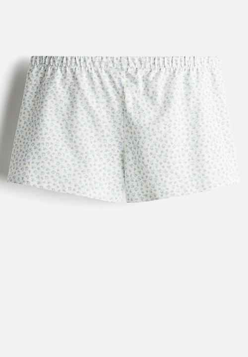 H&M - Jersey pull-on shorts - white floral 