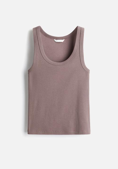 H&M - Ribbed vest top - old rose