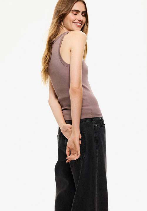 H&M - Ribbed vest top - old rose
