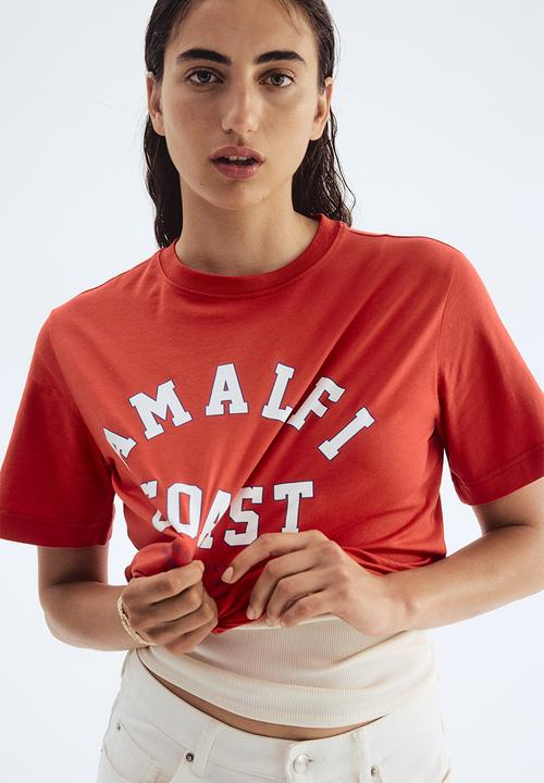 H&M - Printed t-shirt - red