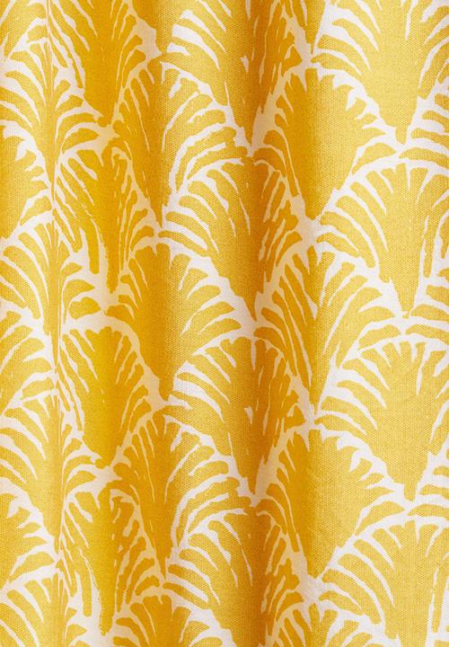 H&M - Tie-strap maxi dress - yellow & patterned