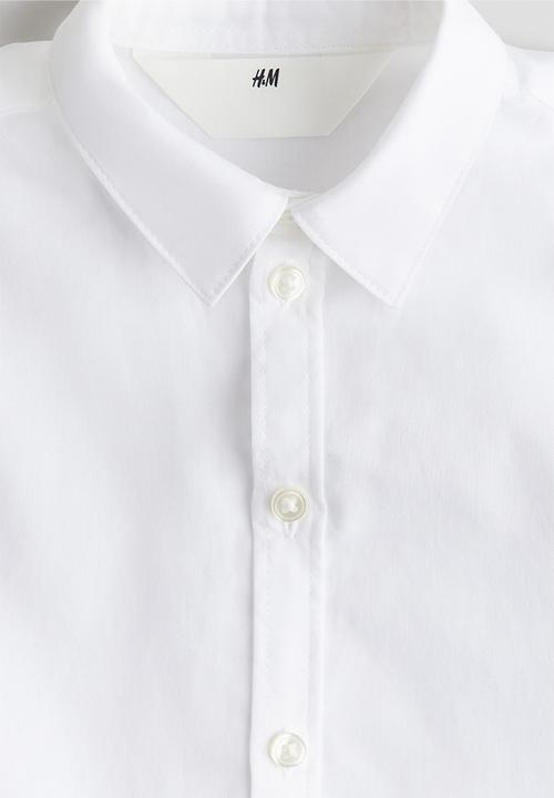 H&M - Shirt and tie - white