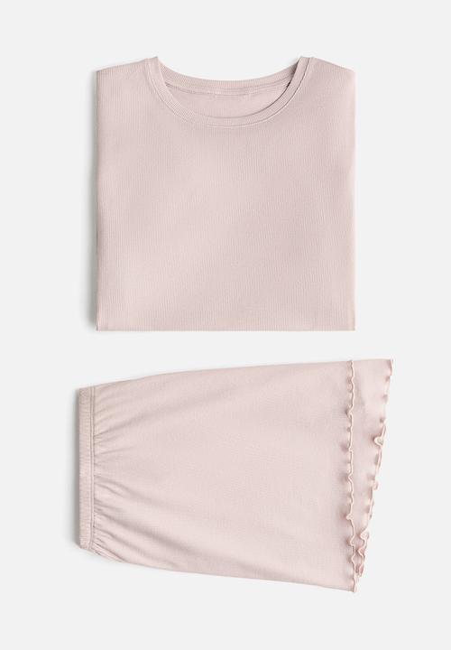 H&M - Modal-blend pyjamas - light dusty pink