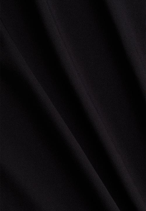 H&M - Cap-sleeved microfibre body - black