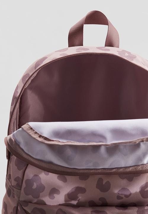 H&M - Patterned backpack - light pink leopard print