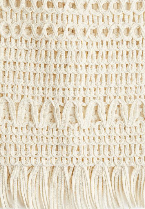 H&M - Crochet-look vest top - cream