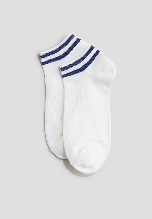 H&M - 5-Pack trainer socks - white striped
