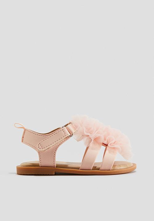 H&M - Appliquéd sandals - pink