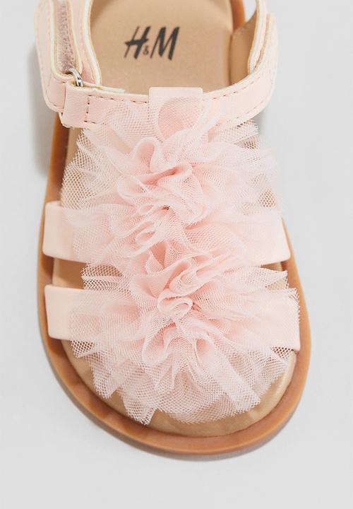 H&M - Appliquéd sandals - pink