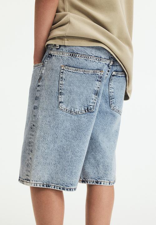 H&M - Loose-fit denim shorts - denim blue