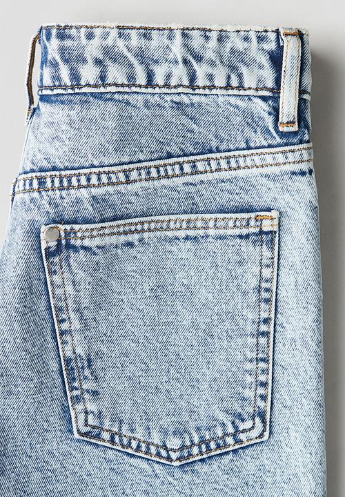 H&M - Loose-fit denim shorts - denim blue