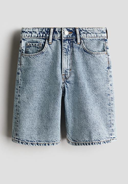 H&M - Loose-fit denim shorts - denim blue