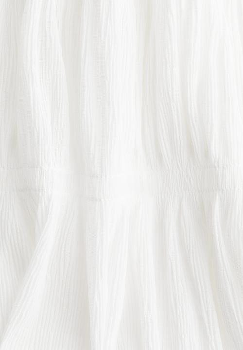 H&M - Smocked strappy top - white