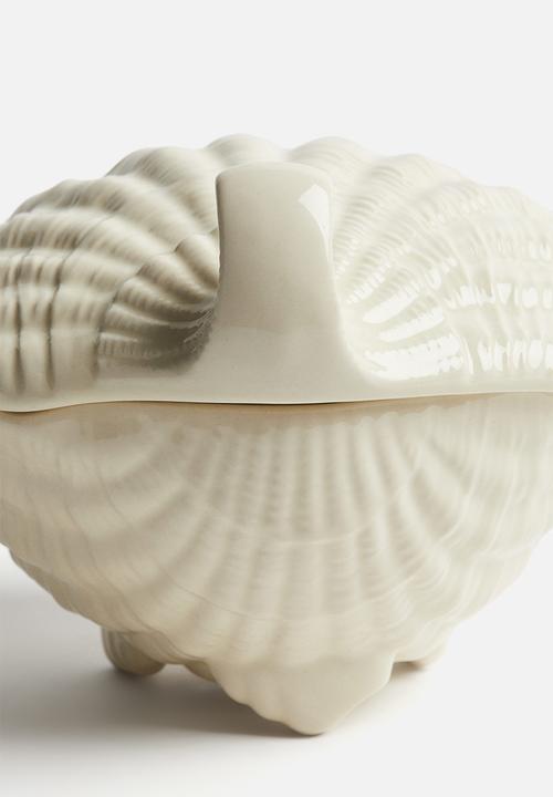 H&M - Shell-shaped jar - white