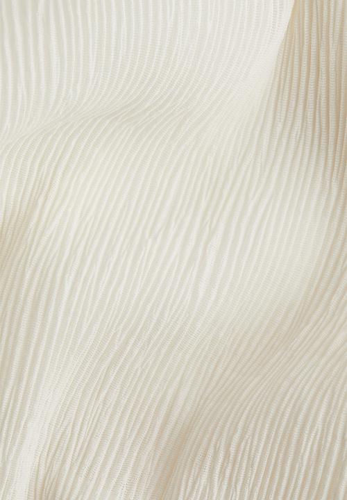 H&M - Plissé maxi skirt - white