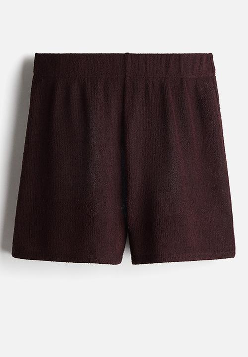 H&M - Knitted shorts - dark brown