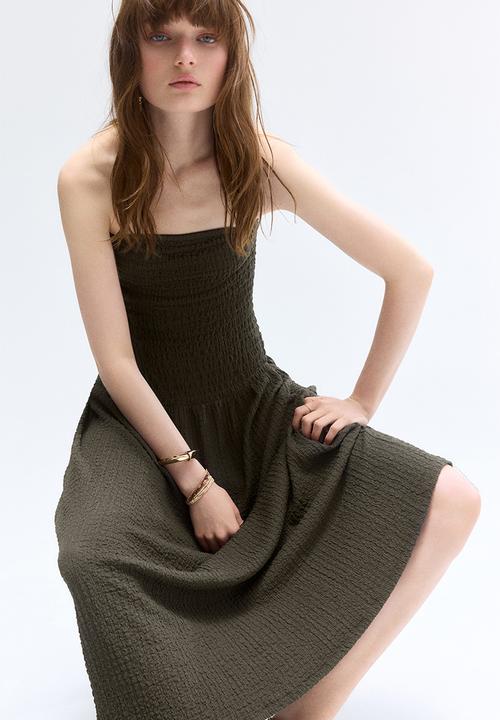 dark green bandeau dress Ellie Forest Green Strapless Mini Dress - US 12 main image 0
