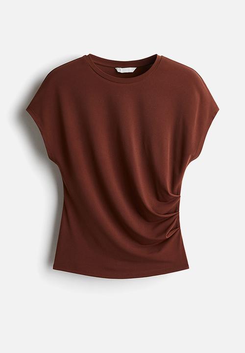 H&M - Cap-sleeved top - brown