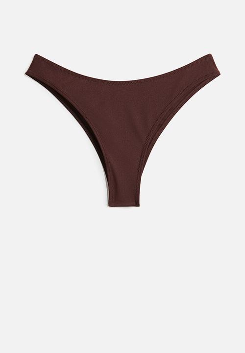 H&M - Brazilian bikini bottoms - brown