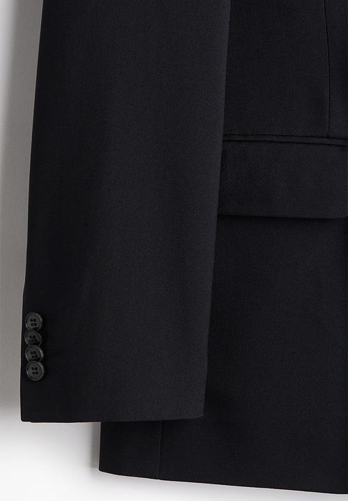 H&M - Relaxed fit double-breasted blazer - navy blue