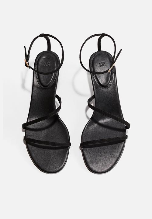 H&M - Heeled strappy sandals - black
