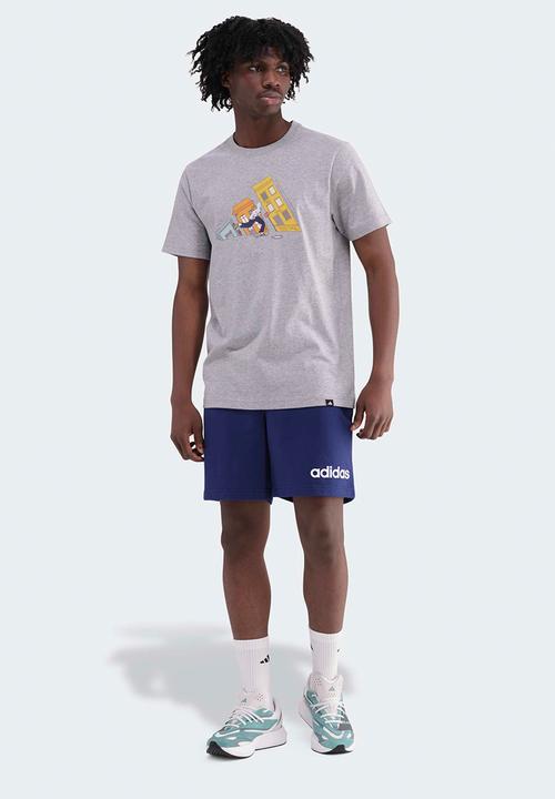 adidas Performance - Doodle Skate Tee - Medium grey heather