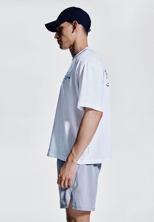 H&M - Boxy-style sports t-shirt with drymove™ - white/resilience
