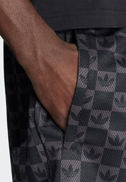 adidas Originals - Monogram Regular Mesh Shorts - Black