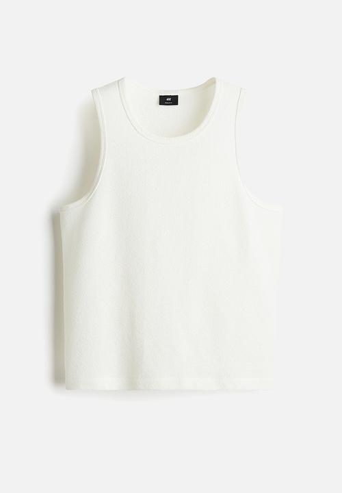H&M - Regular fit vest top - white