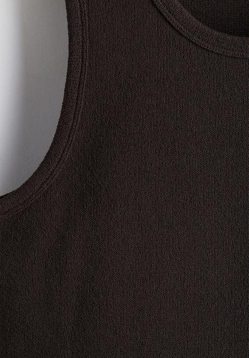 H&M - Regular fit vest top - dark brown