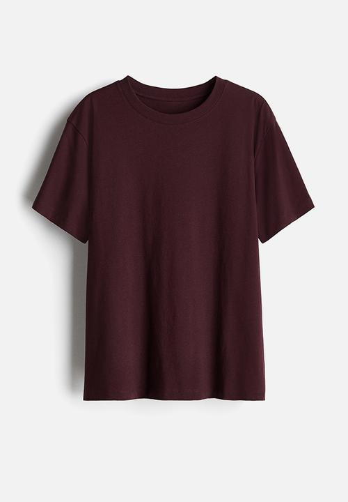 H&M - Cotton t-shirt - burgundy