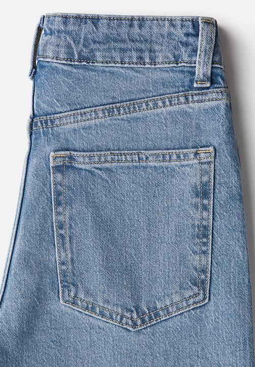 H&M - Wide high jeans - light denim blue