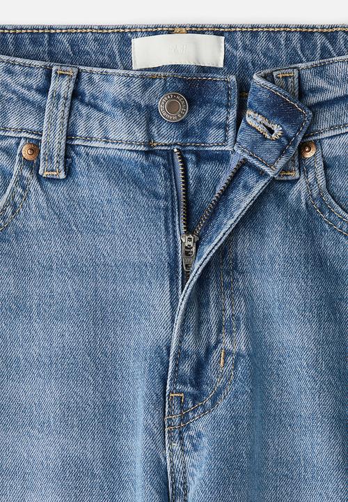 H&M - Wide high jeans - light denim blue