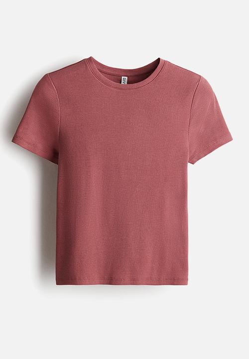 H&M - Fitted T-shirt - old rose