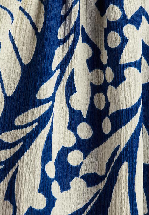 H&M - Crinkled jersey dress - blue,multi