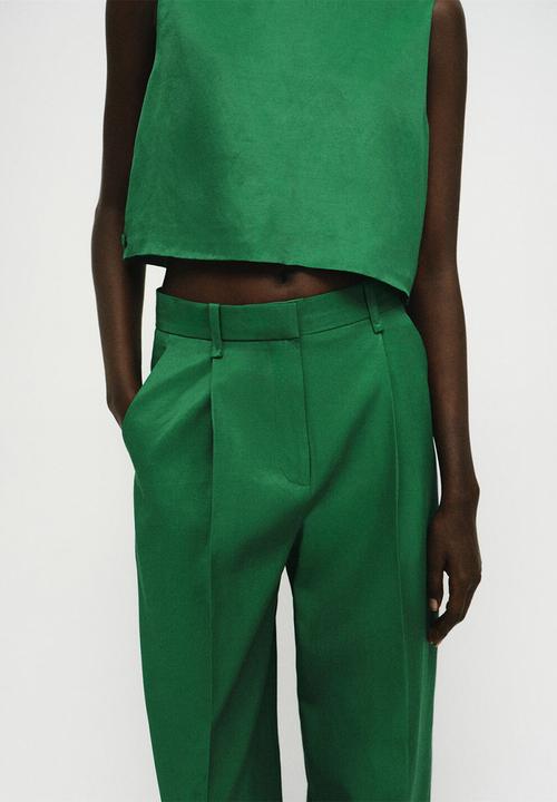 MANGO - Trousers otero -   green