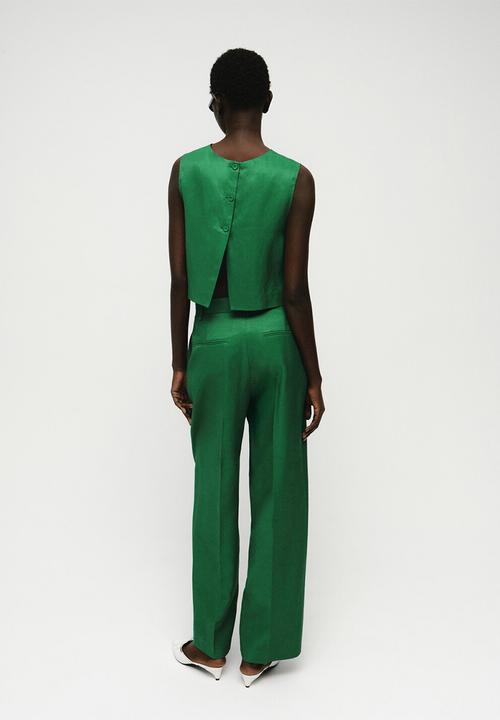 MANGO - Trousers otero -   green