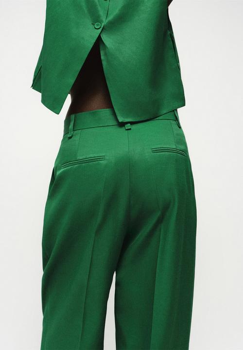 MANGO - Trousers otero -   green