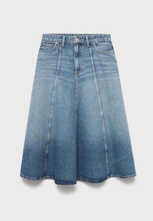 MANGO - Skirt alice - open-blue