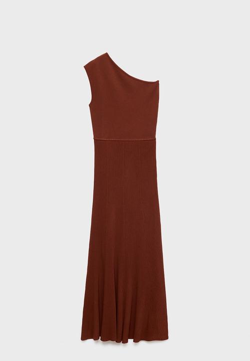 MANGO - Dress asim -  dark red