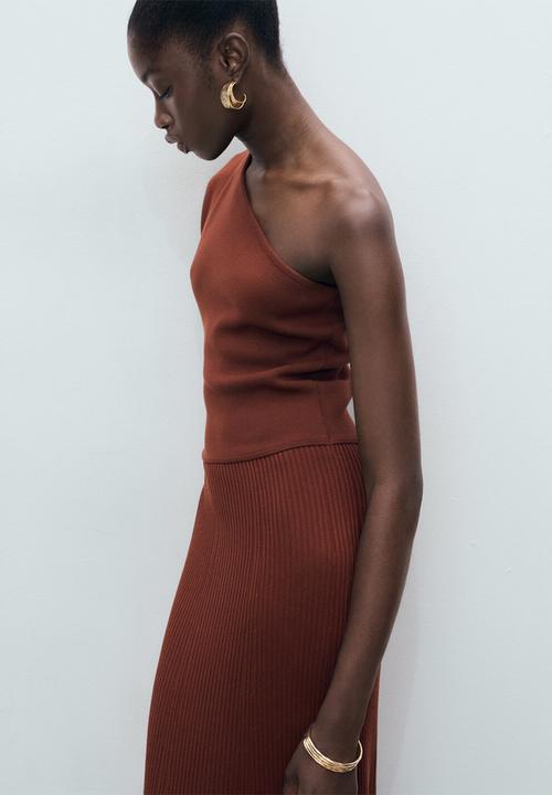 MANGO - Dress asim -  dark red