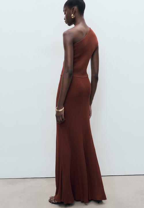 MANGO - Dress asim -  dark red