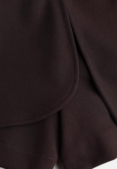 H&M - Interlock skort - dark brown