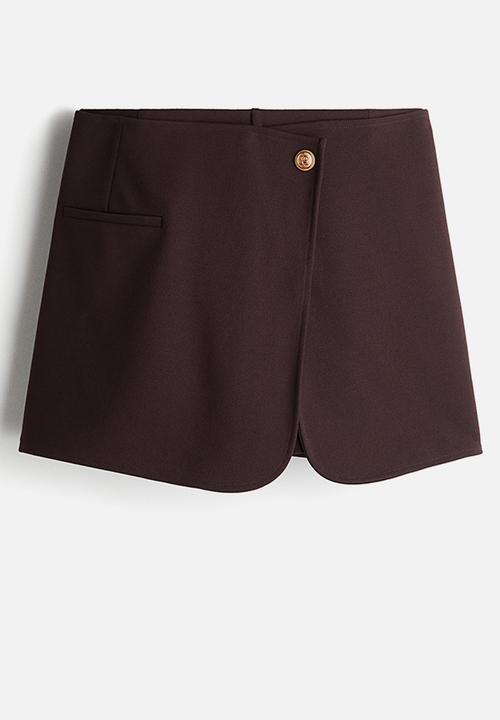 H&M - Interlock skort - dark brown