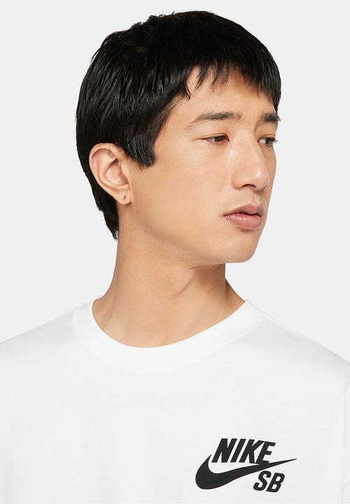 Nike - Nike SB Logo Skate T-Shirt- White/Black