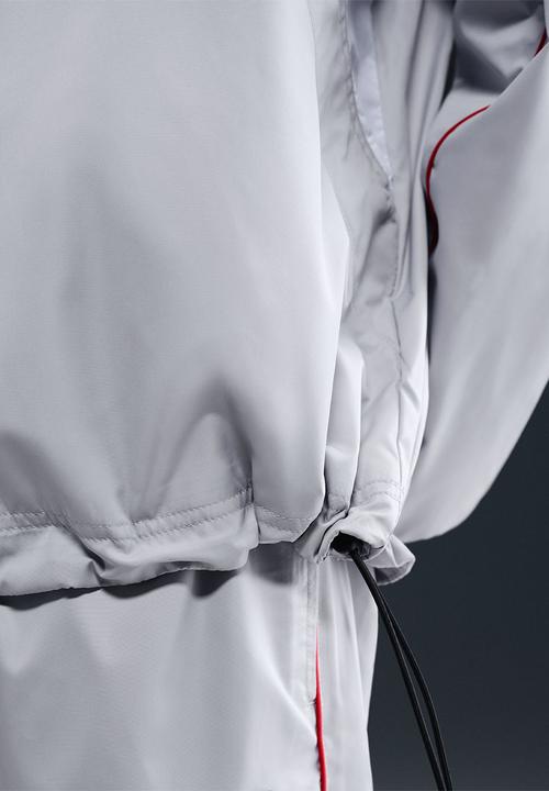Nike - NSW Woven HZ  Shox Jacket - Grey Fog/White/University Red