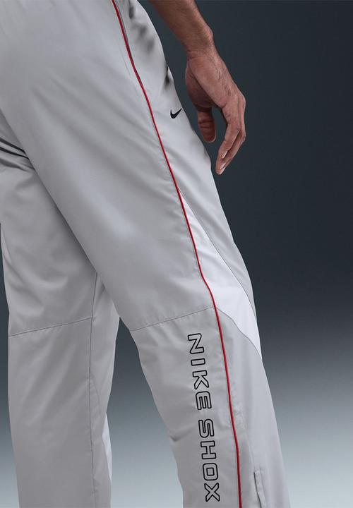 Nike - NSW  Woven  Shox Pant   - Grey Fog/White/University Red